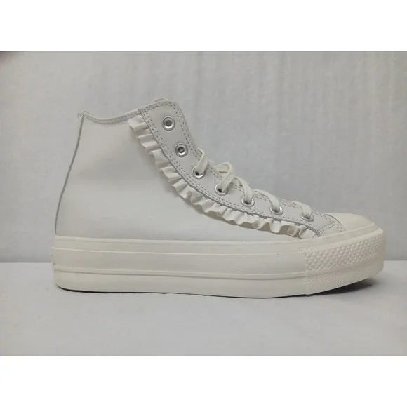 Converse Women's Chuck Taylor All Stars Lift HI Sneakers A13388C Vint White Sz 9 - Picture 2 of 10